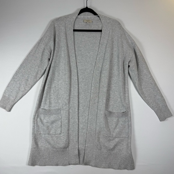 LOFT Sweaters - LOFT Outlet Women’s Cardigan Sweater, Color: Grey, Size: L